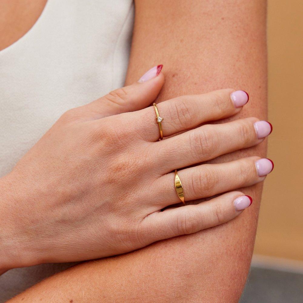 Pure Solitaire Ring