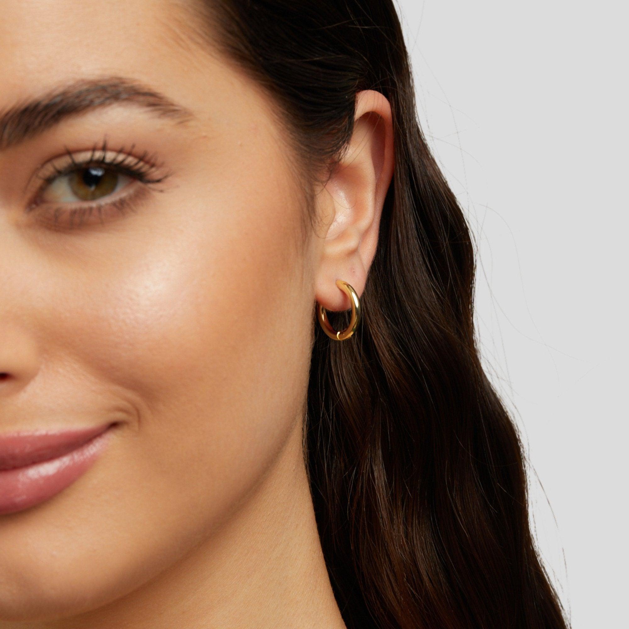 Eternal Hoop Trio – 18K Gold, Waterproof & Hypoallergenic