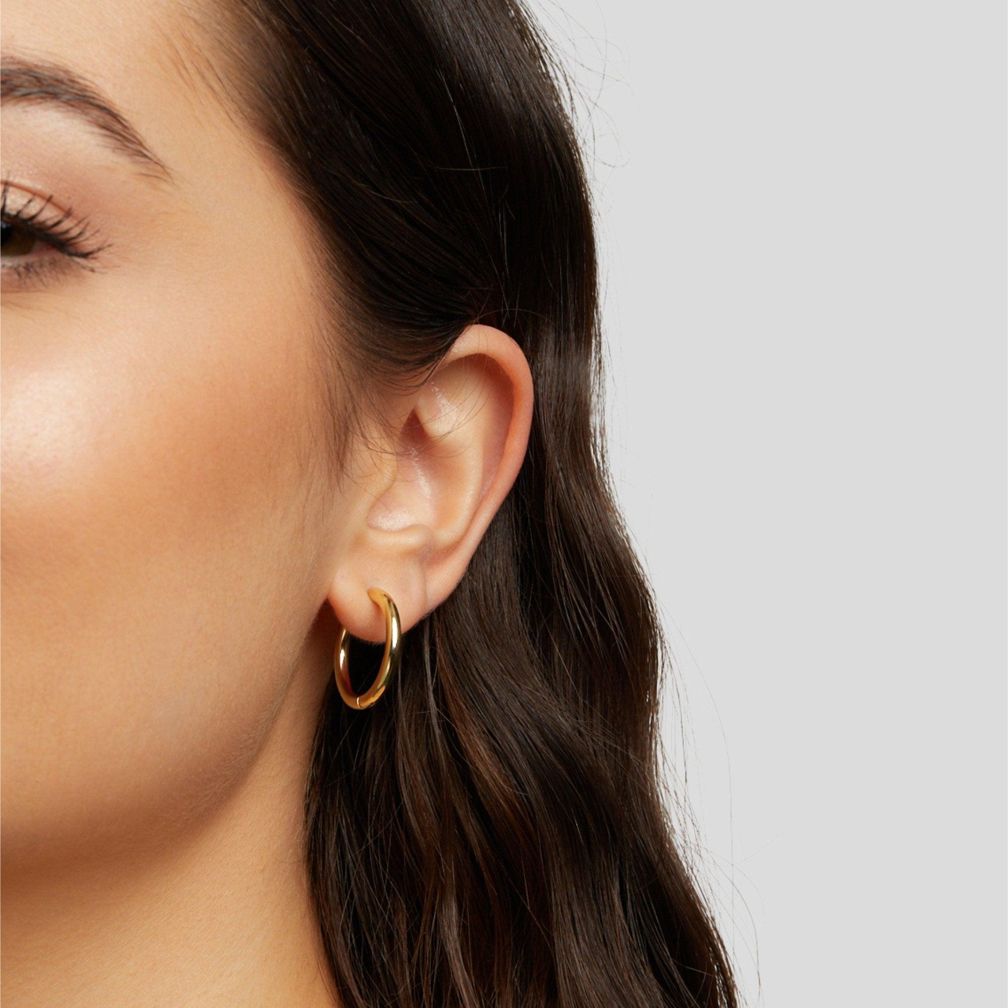 Eternal Hoop Trio – 18K Gold, Waterproof & Hypoallergenic