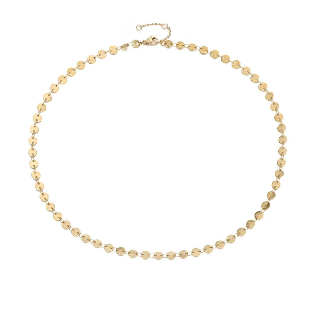 Serein Choker – Elegant 18K Gold Waterproof Choker Necklace