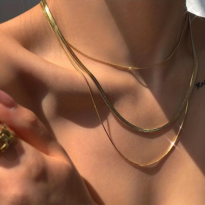 Double Grace Necklace – 18K Gold, Waterproof & Hypoallergenic