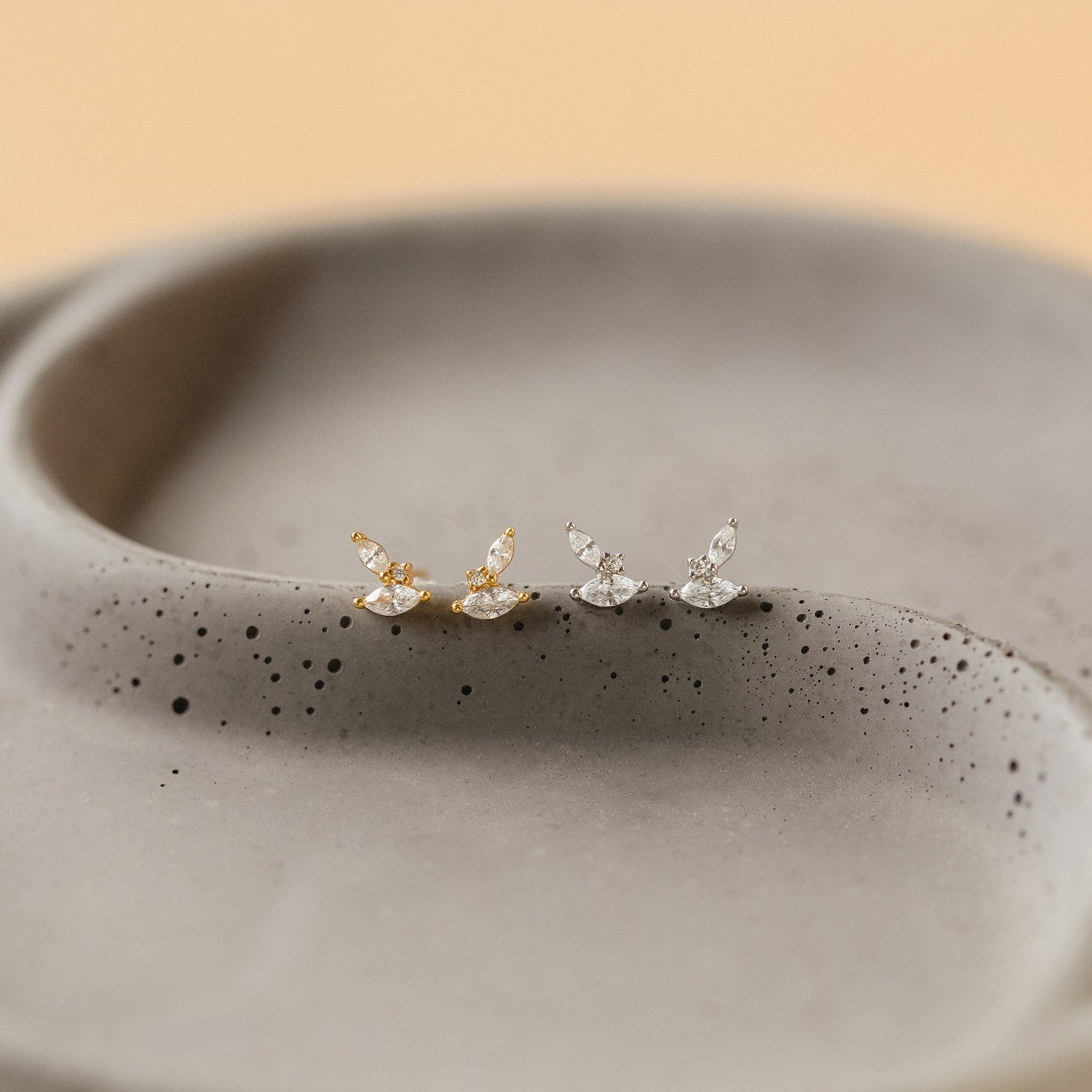 Aurora Marquise Studs