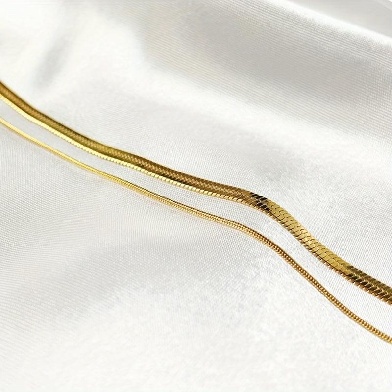 Double Grace Necklace – 18K Gold, Waterproof & Hypoallergenic