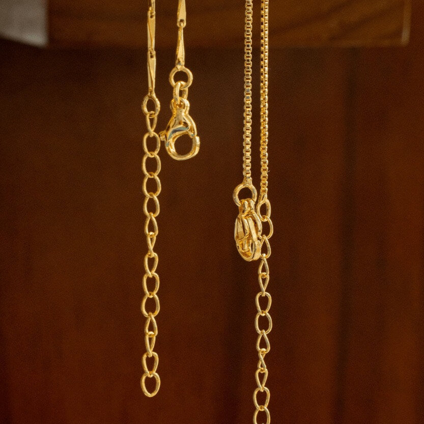 Zircon Duo Initial Necklace
