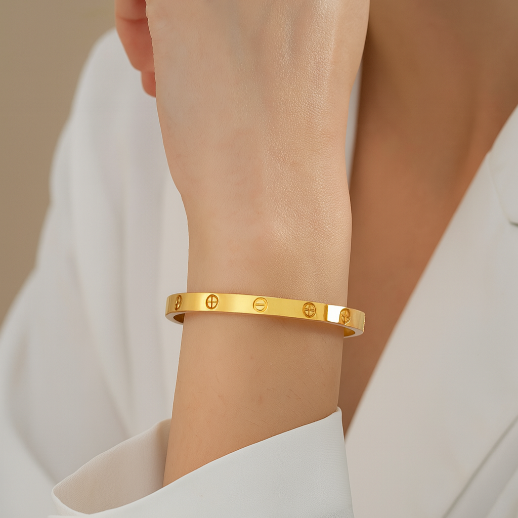 Serene Ava Bracelet – 18K Gold, Waterproof & Hypoallergenic