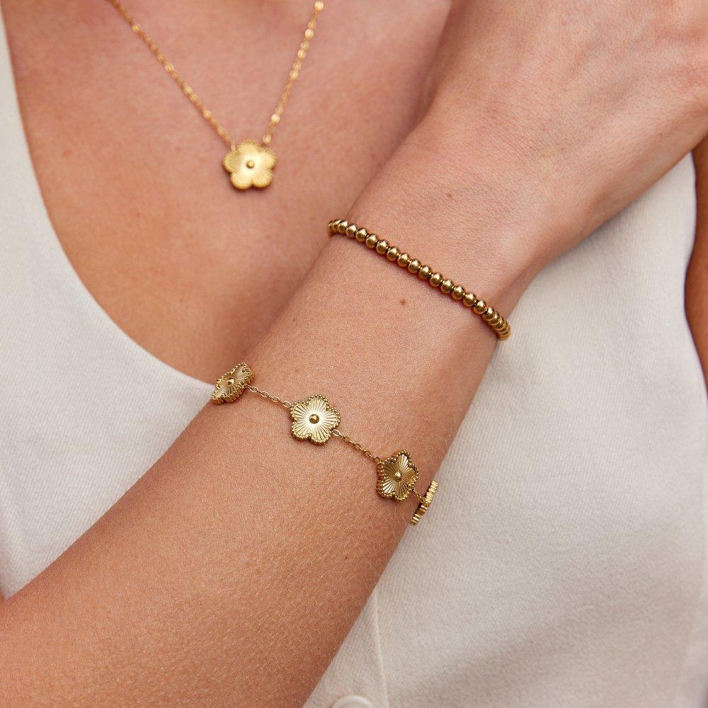 Pure Blossom Bracelet – 18K Gold Waterproof Minimalist Jewelry