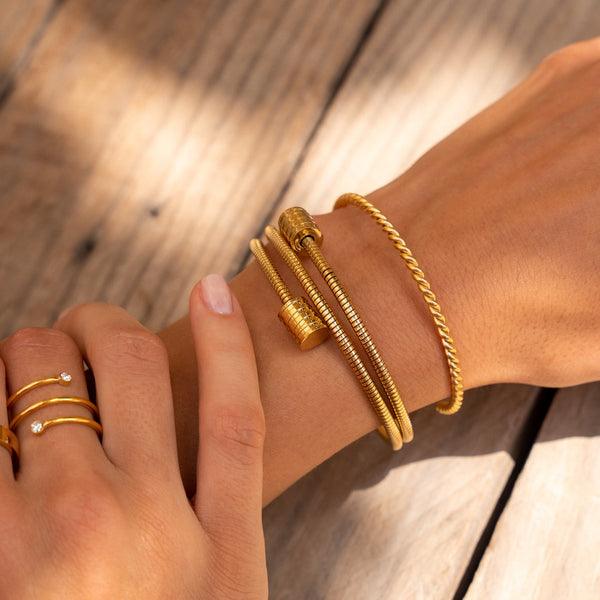 Orbit Spiral Bangle