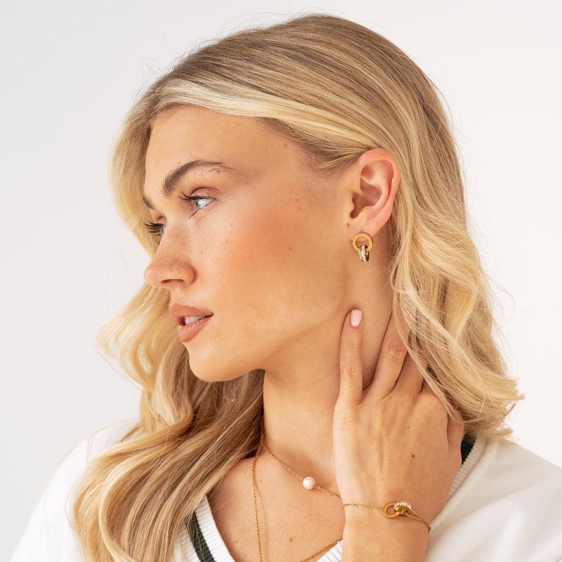 Roman Zircon Earrings