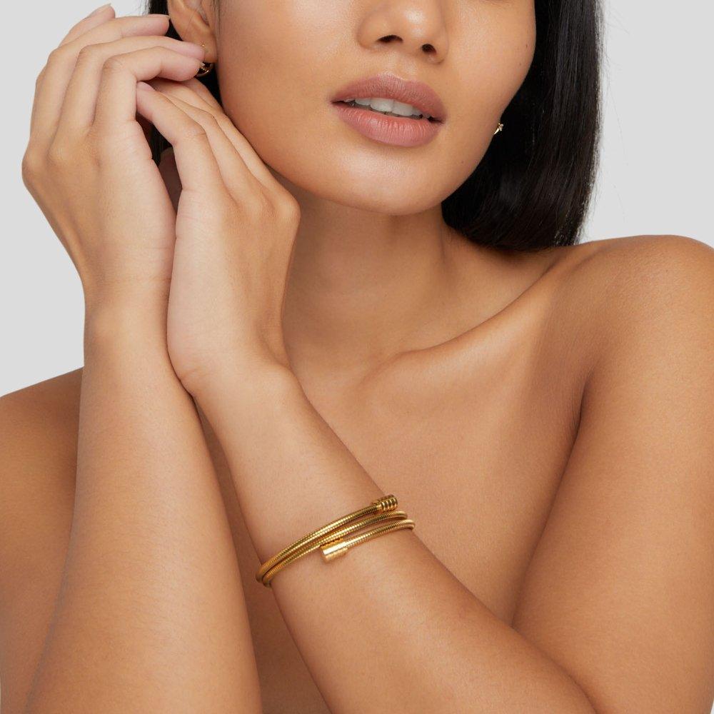 Orbit Spiral Bangle