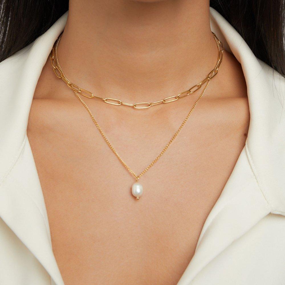 Dual Pearl Necklace