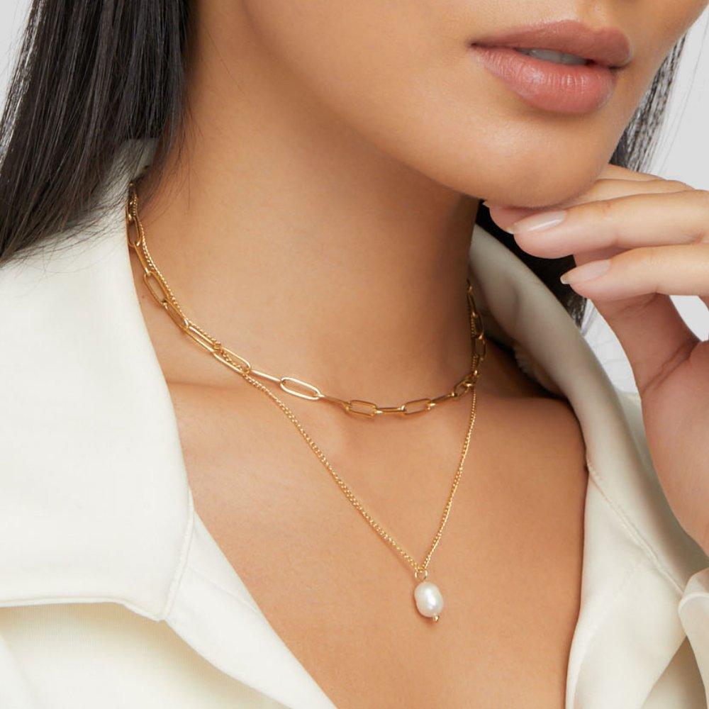 Dual Pearl Necklace