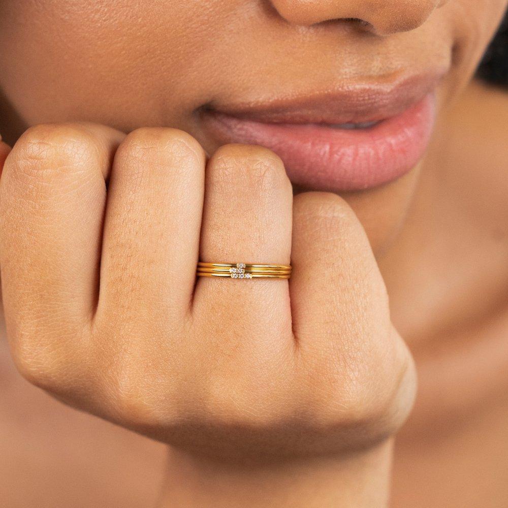 Zircon Dots Ring