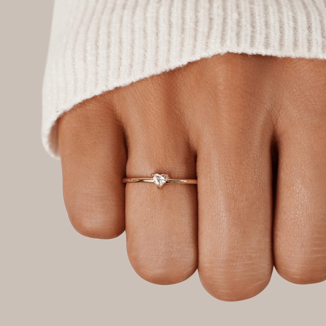 Pure Solitaire Ring