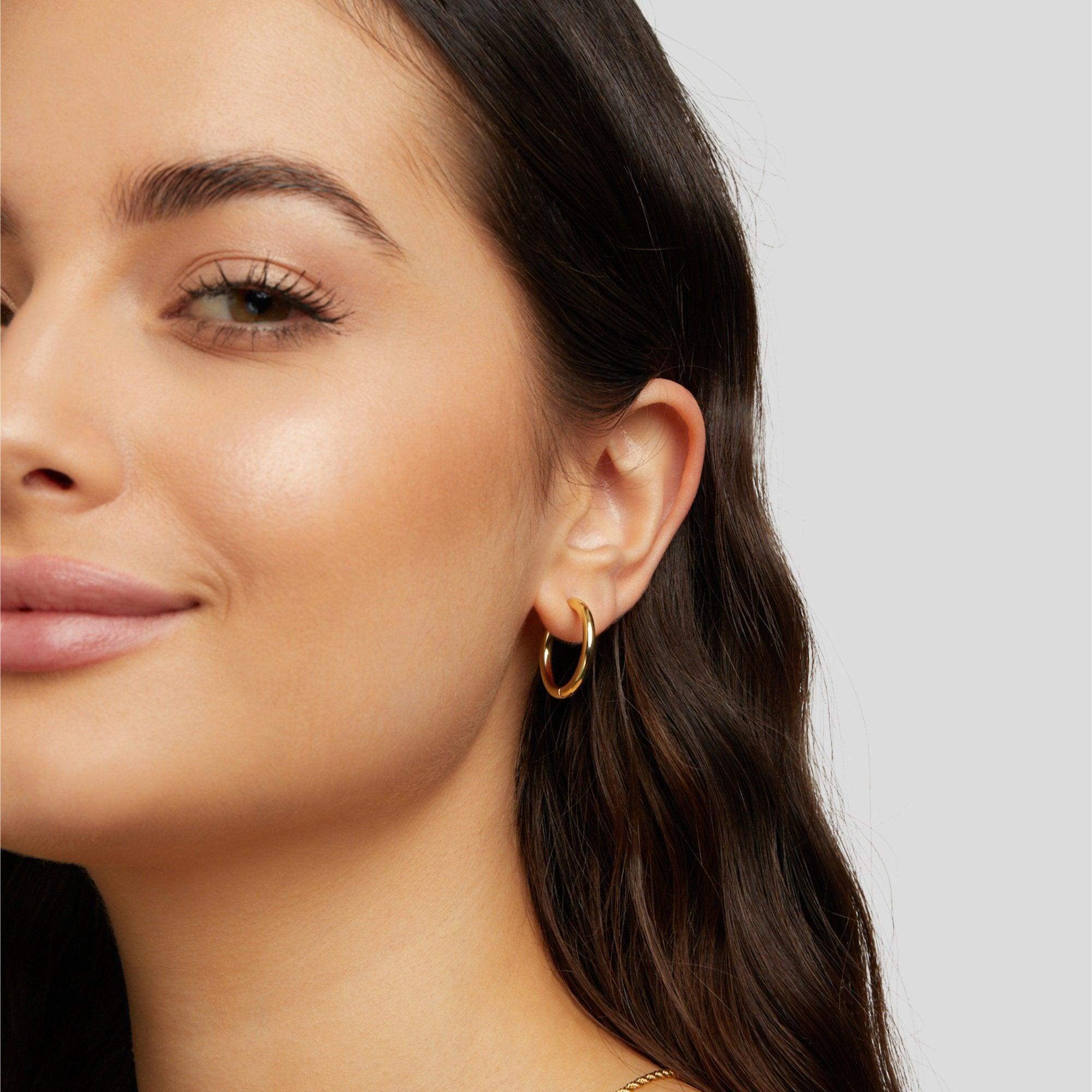 Eternal Hoop Trio – 18K Gold, Waterproof & Hypoallergenic
