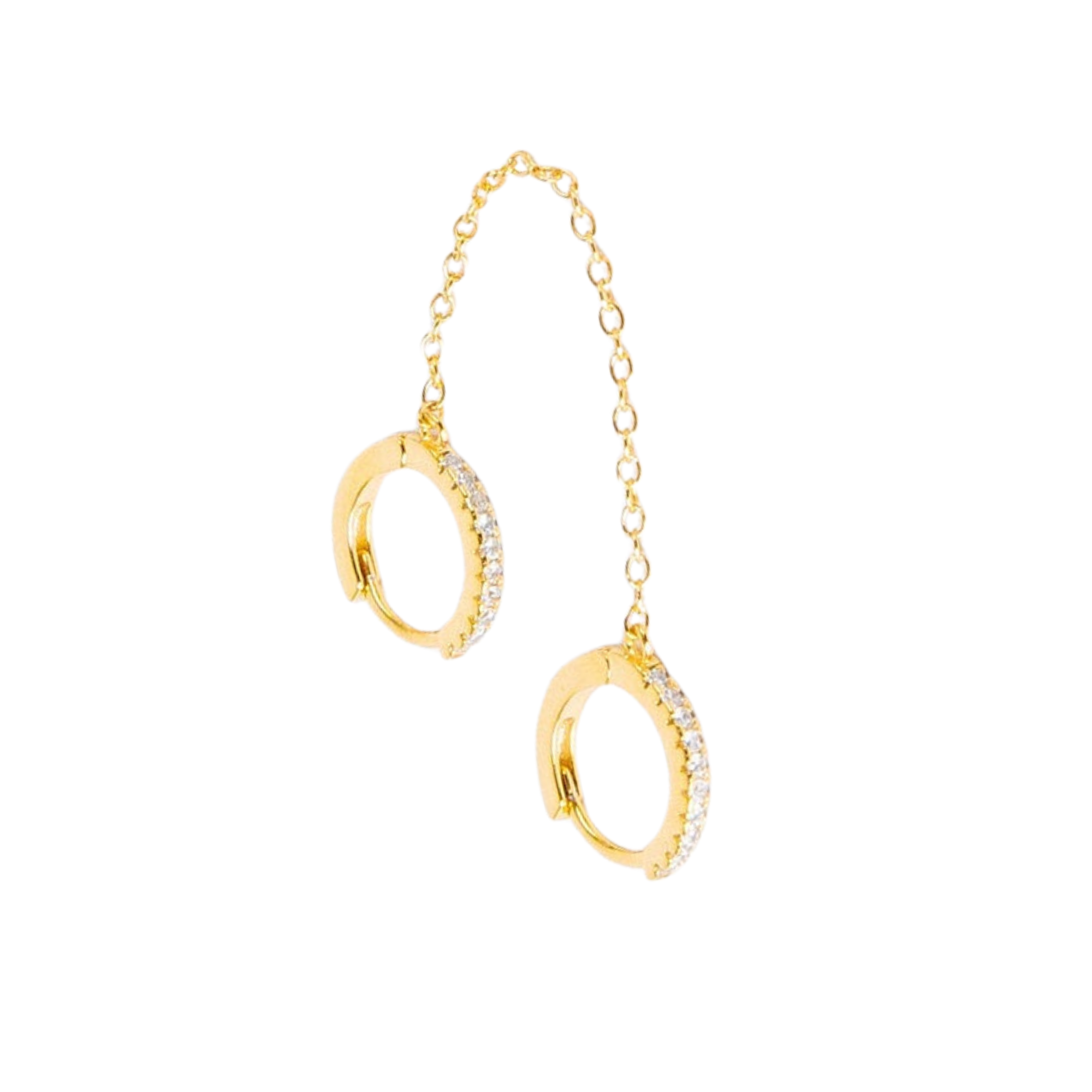 Twin Glow Earrings – 18K Gold, Waterproof & Hypoallergenic