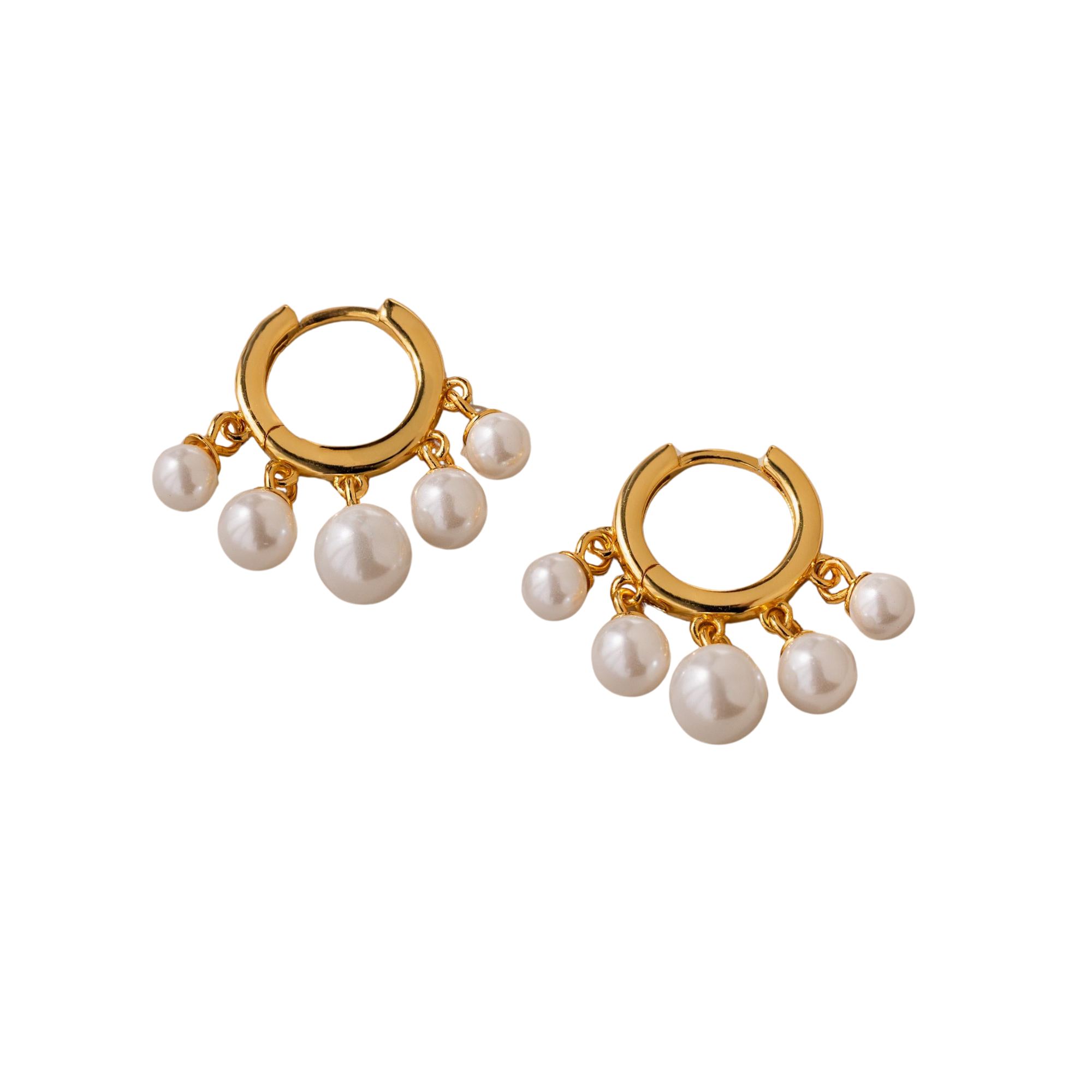 Radiant Pearl Hoops
