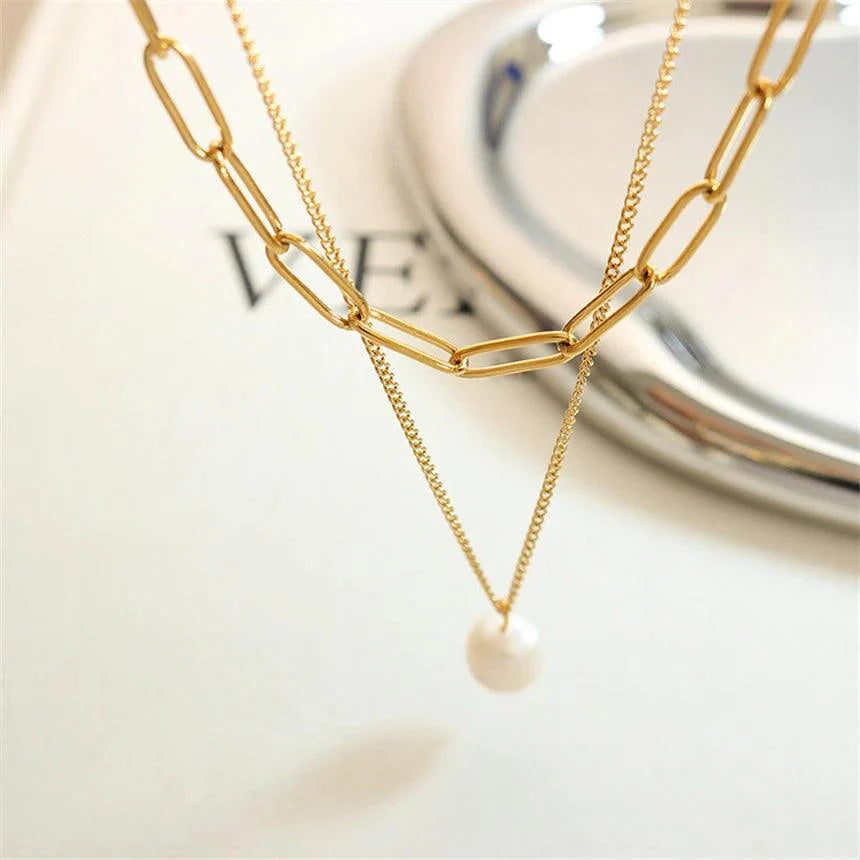 Dual Pearl Necklace