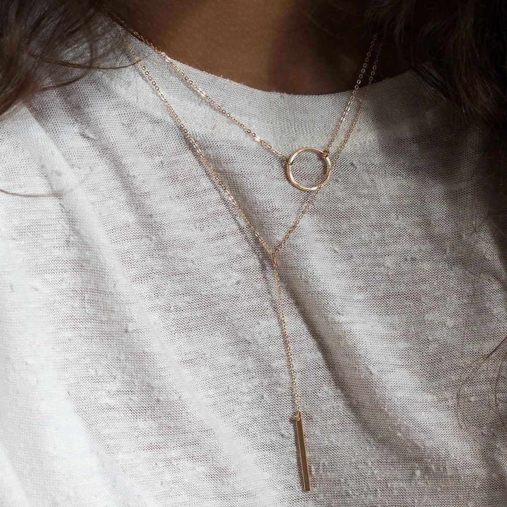 Eve Y-Necklace – 18K Gold, Waterproof & Hypoallergenic