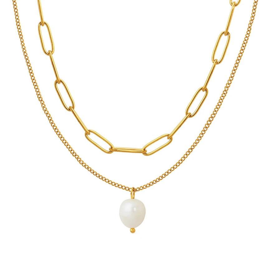 Dual Pearl Necklace