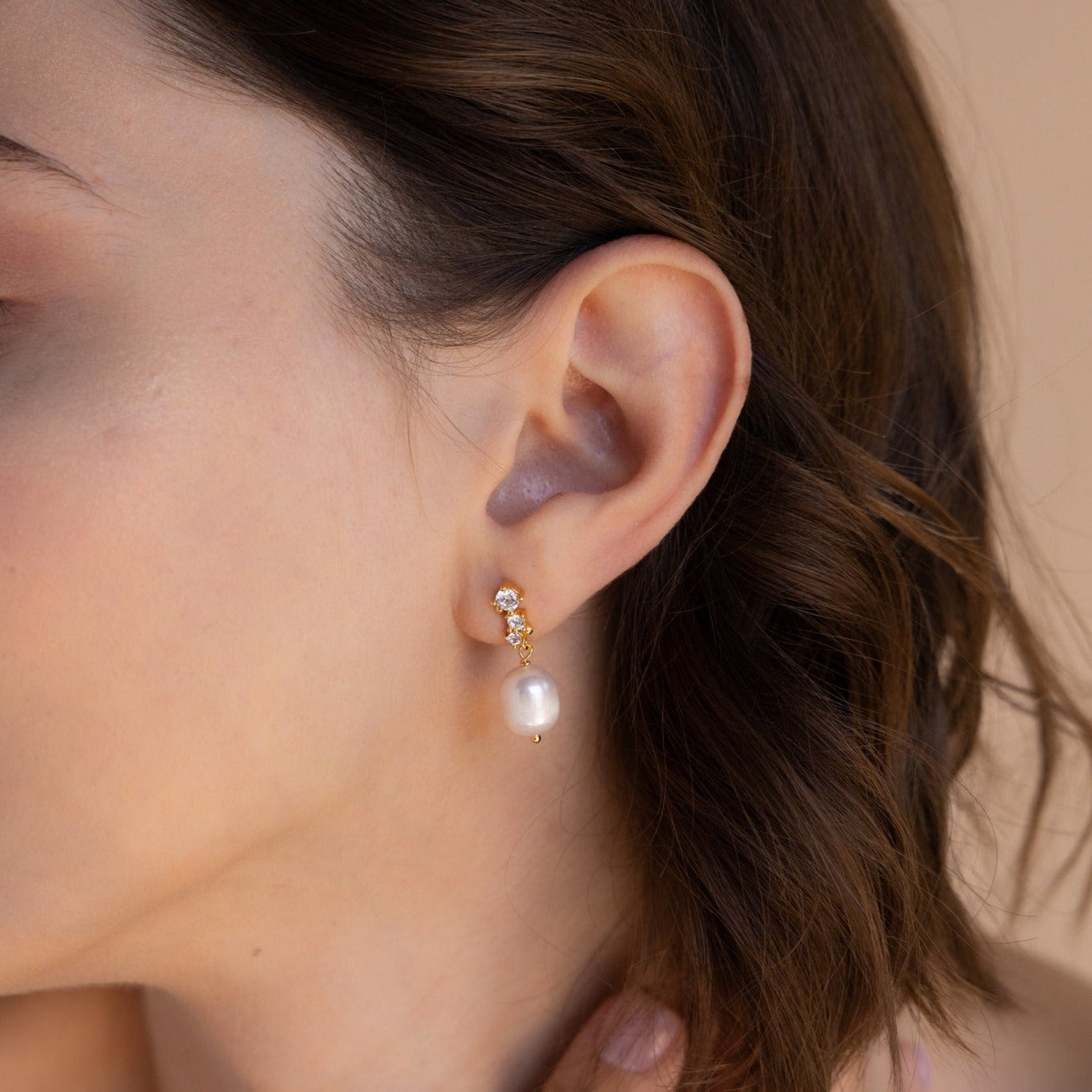 Ivy Drop Earrings – 18K Gold, Waterproof & Hypoallergenic