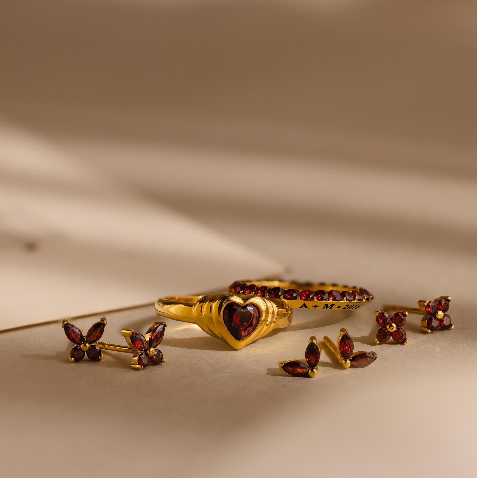 Eterna Butterfly Studs Earrings – 18K Gold, Waterproof & Hypoallergenic